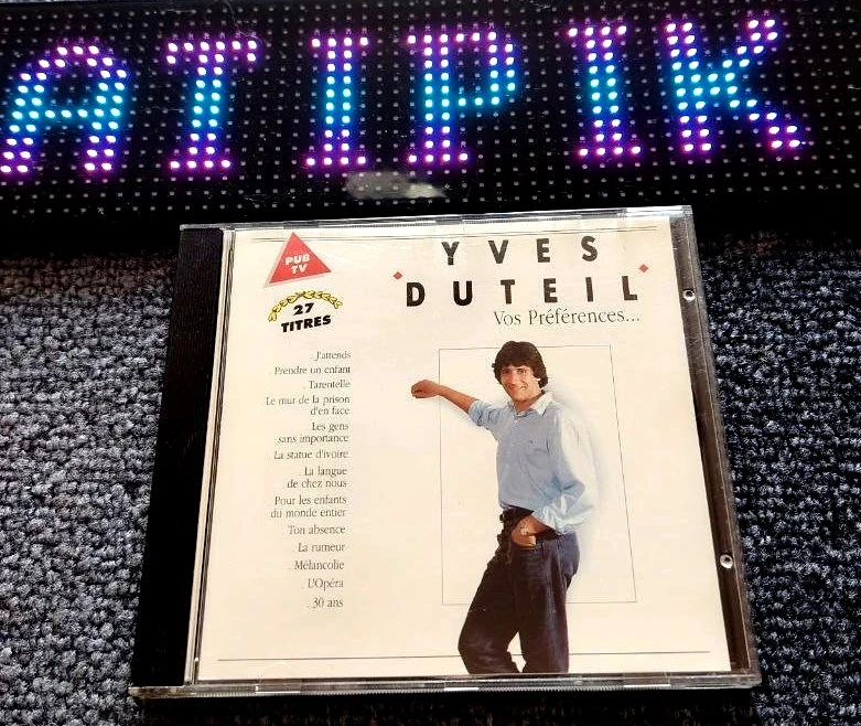🎶 CD Yves Duteil - Vos Préférences - 27 Titres Collector 💕